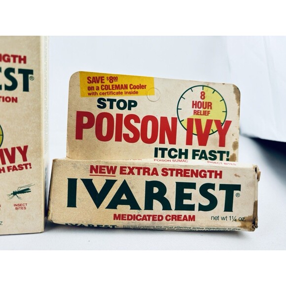 Lot Of Vintage Ivarest Poison Ivy Medicated Lotion - 1985 1986 - Blistex - NOS - Picture 5 of 16